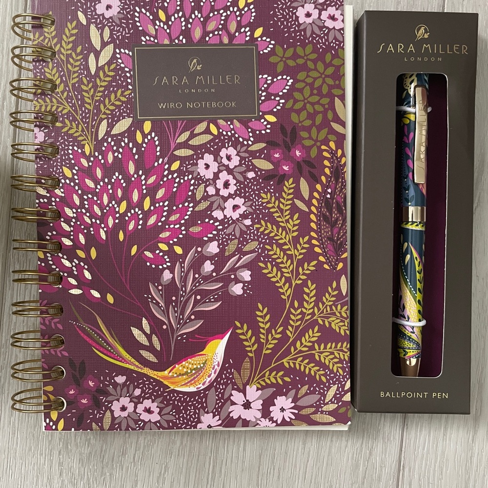 Sara Miller Travel Mug, Notebook & Pen-Haveli Gardens - Picture 3 of 8